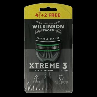 Wilkinson Xtreme III black edition 4+2 stuks 6 Stuks