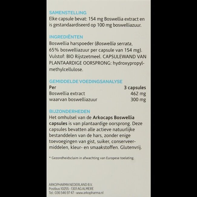 Boswellia 150 gélules végétales