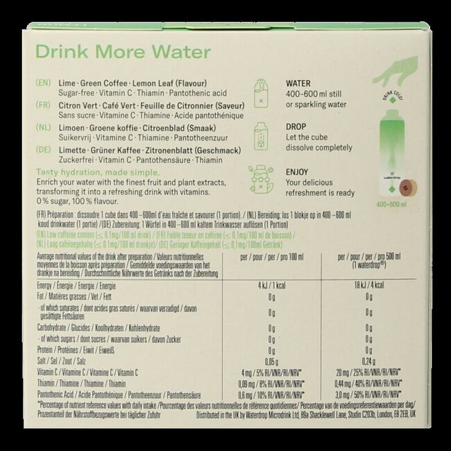 Microdrink focus lemon lime bruistabletten 12 Stuks