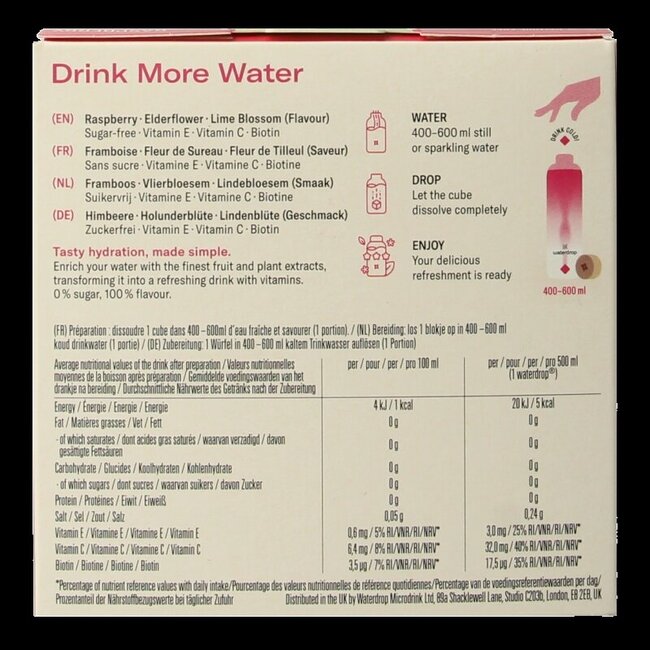 Microdrink flair raspberry bruistabletten 12 Stuks