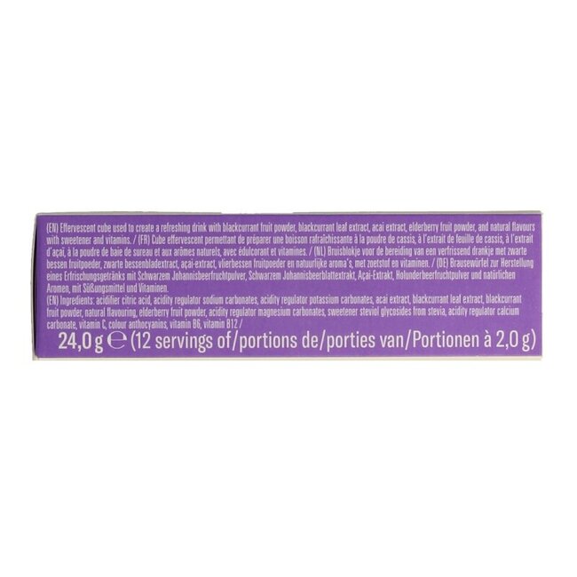 Microdrink boost blackcurrant bruistabletten 12 Stuks