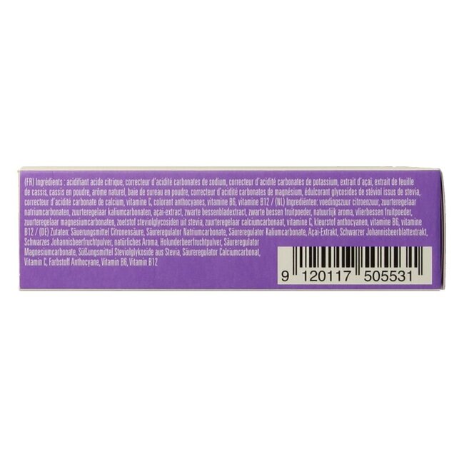 Microdrink boost blackcurrant bruistabletten 12 Stuks