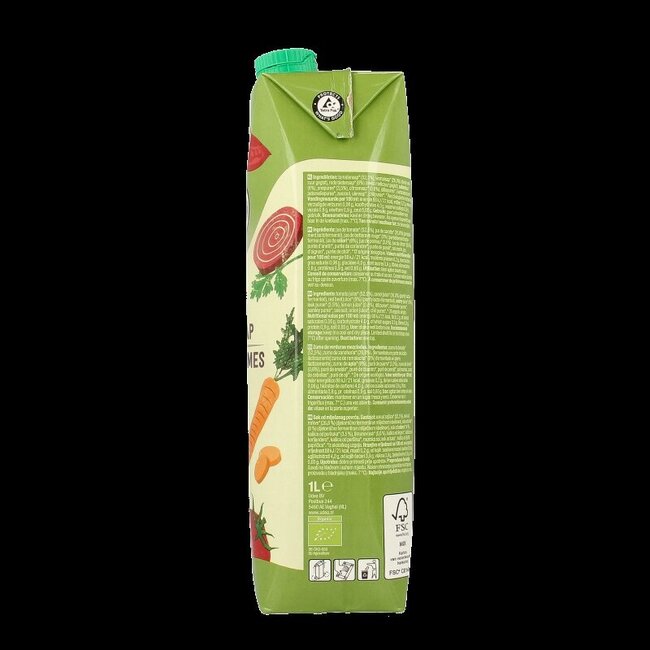 Jus de légumes mélangés bio 1 litre
