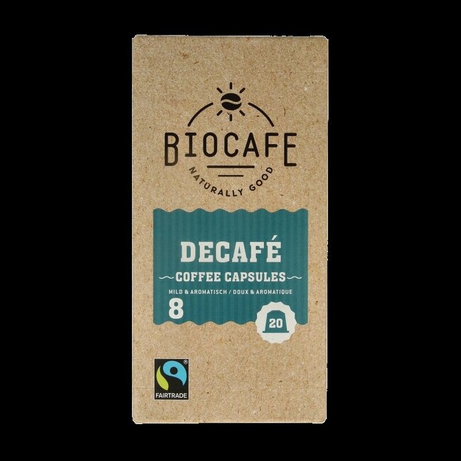 Decafe capsules bio 20 Stuks