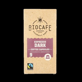 Biocafe Espresso capsules bio 20 Stuks