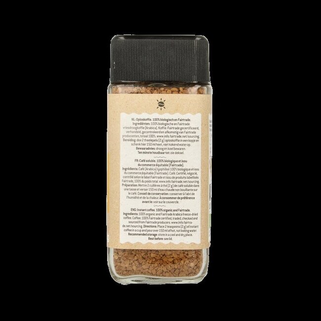 Instant koffie bio 100 Gram