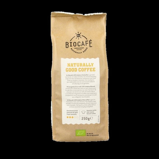 Filterkoffie 100% arabica bio 250 Gram