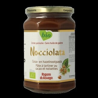 Nocciolata Chocolade hazelnootpasta bio 650 Gram