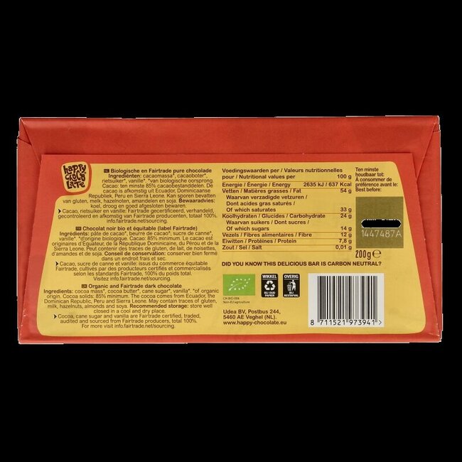 Dark 85% bio 200 Gram