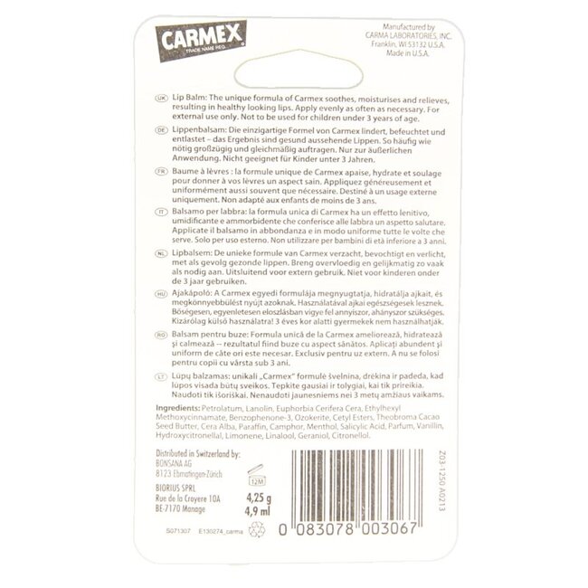 Lip balm classic stick 4.3 Gram