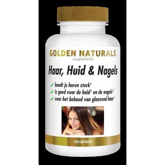 Golden Naturals Haar, huid & nagels 120 Vegetarische capsules