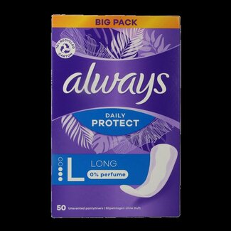 Always Inlegkruisjes daily protect long 50 Stuks