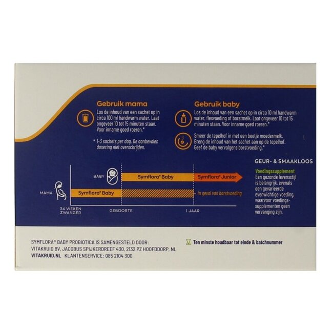 Symflora Baby Probiotica voor moeder & baby 30 Sachets