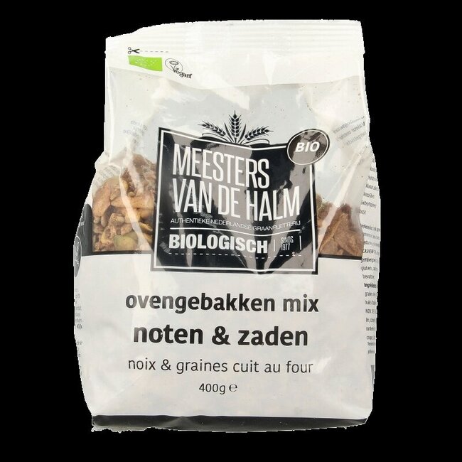 Ovengebakken noten en zaden bio 400 Gram