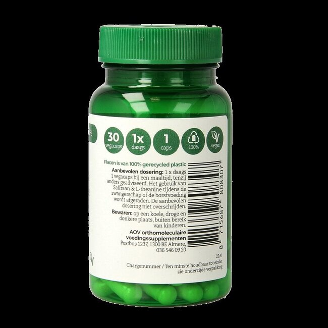 830 Saffraan & L-Theanine 30 Vegetarische capsules