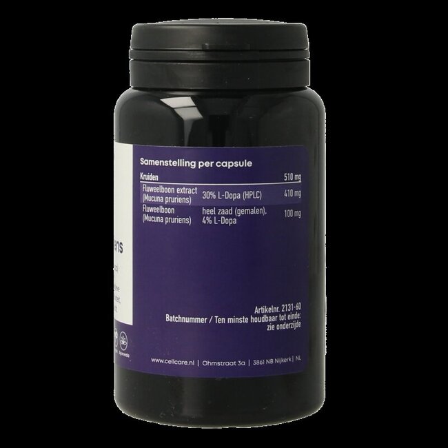 Mucuna pruriens 500 mg (25 % L-dopa) 60 gélules