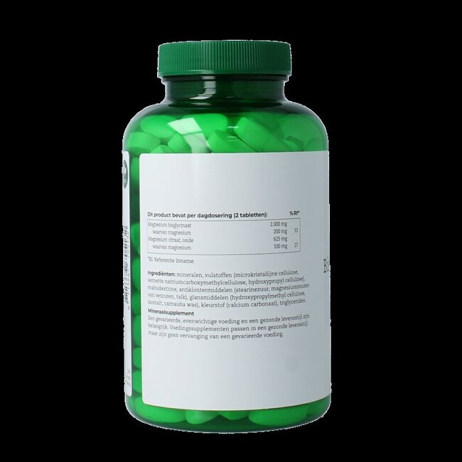 513 Magnesium bisglycinaat & citraat 150mg 180 Tabletten