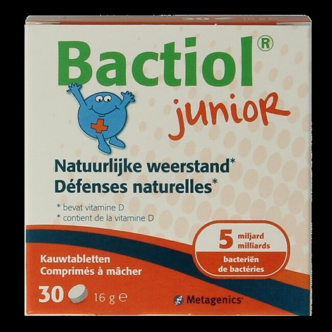 Bactiol junior chew 30 Kauwtabletten