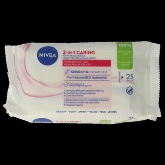 Nivea Lingettes apaisantes peaux sèches/sensibles 25 pièces
