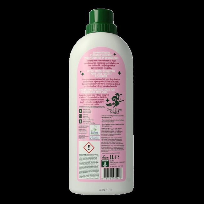 Wasmiddel kleur/zwart 1000 Milliliter