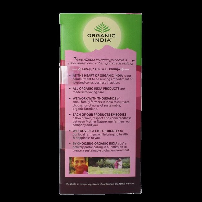 Thé Tulsi rose douce bio - 25 sachets