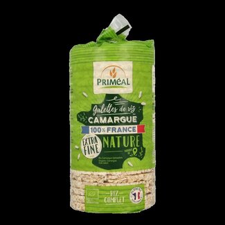 Primeal Rijstwafels extra dun Camargue bio 130 Gram