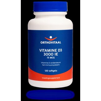 OrthoVitaal Vitamine D3 3000 UI 120 Softgels