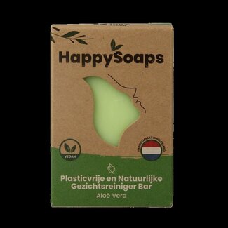 Happysoaps Pain nettoyant visage à l'aloe vera 70 g
