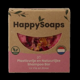 Happysoaps Shampoobar la vie en rose 70 Gram