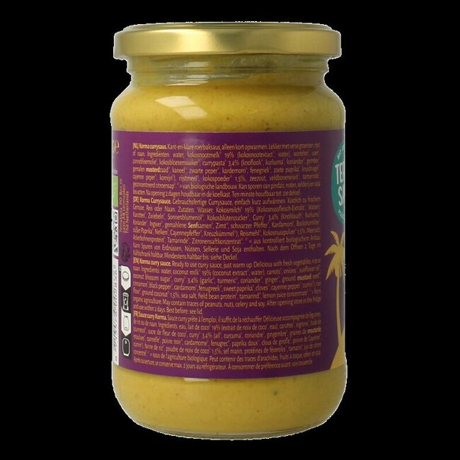 Curry sauce korma bio 350 Gram