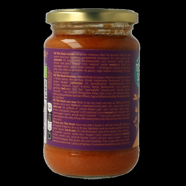 Curry saus tikka masala  bio 350 Gram