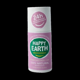 Happy Earth Déodorant à bille Pure lavande ylang 75 ml