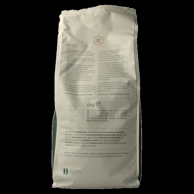 Forte superior blend gemalen koffie bio 1 Kilogram