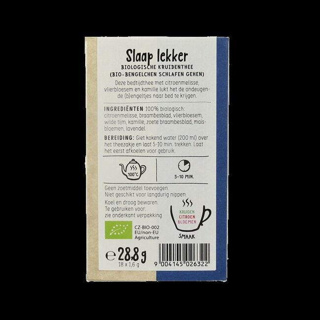 Slaap lekker thee bio 18 Zakjes
