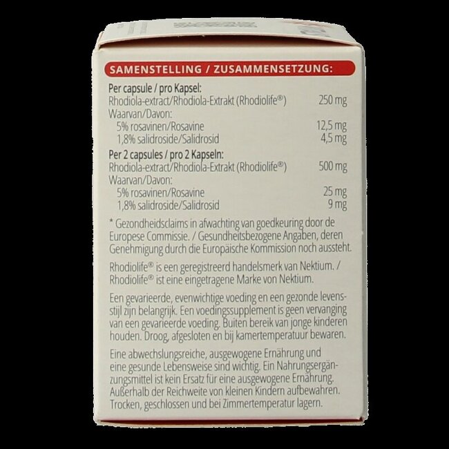 Rhodiola LF 60 Gélules