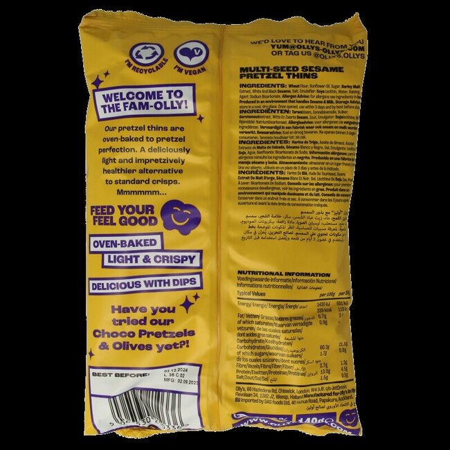 Pretzels sesame 140 Gram