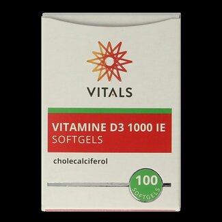 Vitals Vitamine D3 1000IE 100 Softgels