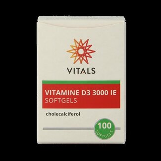 Vitals Vitamine D3 3000IE 100 Softgels