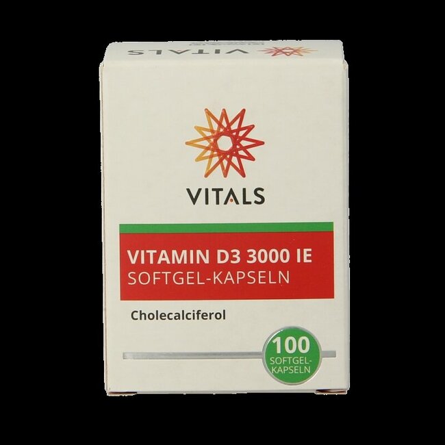 Vitamine D3 3000 UI 100 capsules molles