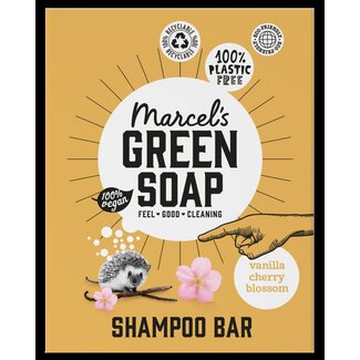 Marcel's Green Soap Shampoo bar vanille & kersenbloesem 90 Gram