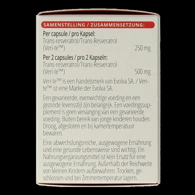 Resveratrol-VT 60 Capsules