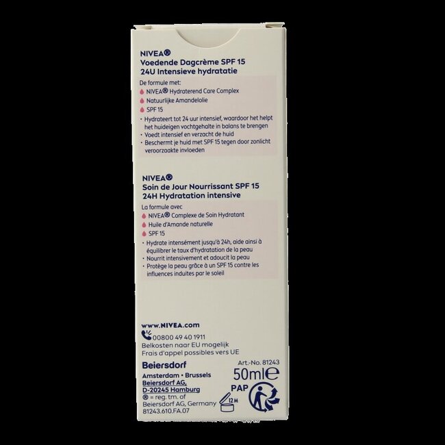 Essentials hydraterende dagcreme droog/gev SPF15 50 Milliliter