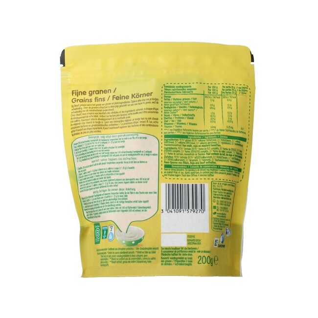 Ontbijtpap fijne granen 8+ maanden 200 Gram