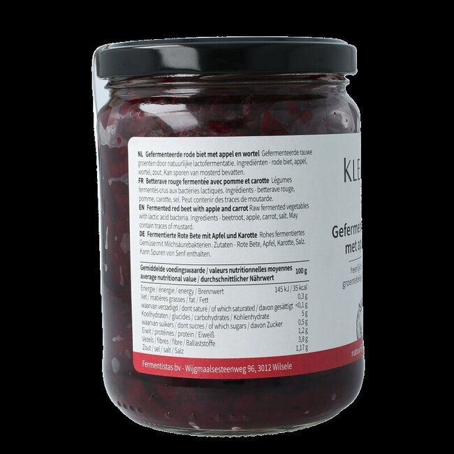 Gefermenteerde rode biet met wortel en appel 480 Gram