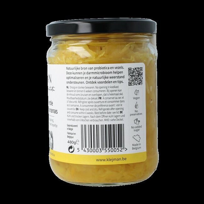 Gefermenteerde witte kool met ananas 480 Gram