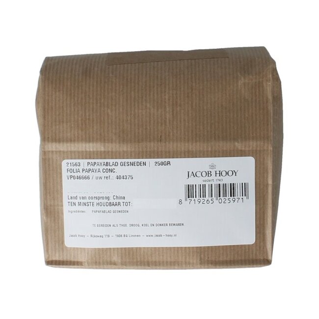 Papayablad gesneden 250 Gram