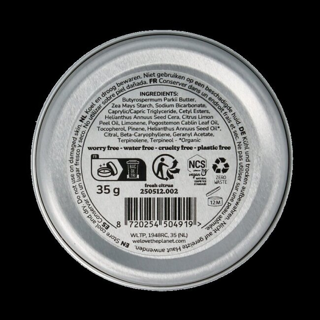 Deodorant balm fresh citrus vegan 35 Gram