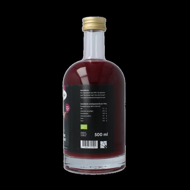 Gember sap rode biet bio 500 Milliliter