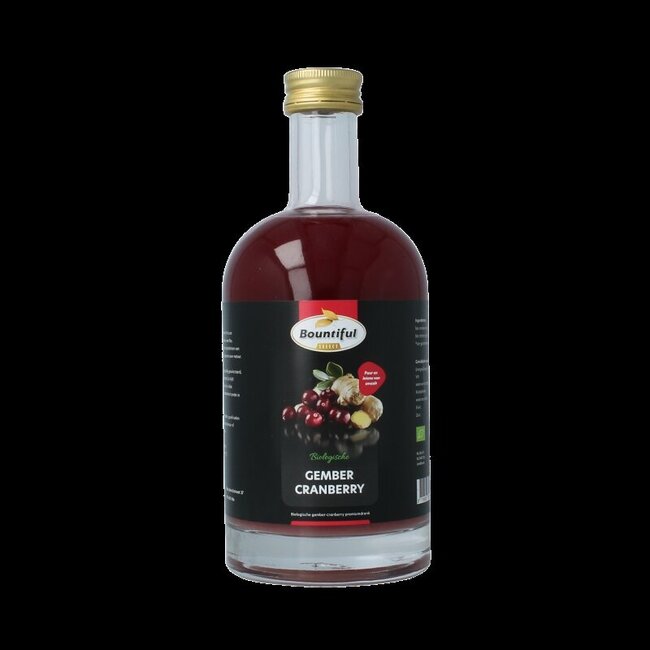 Gember sap cranberry bio 500 Milliliter
