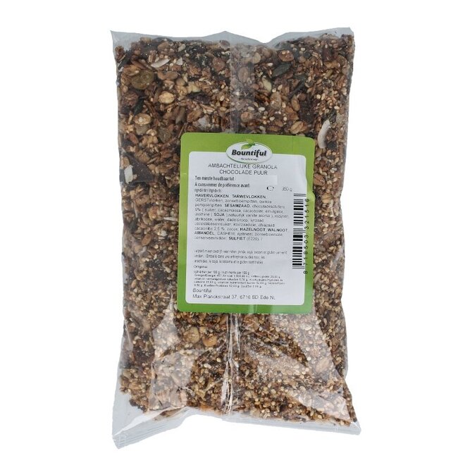 Ambachtelijke granola chocola puur 350 Gram